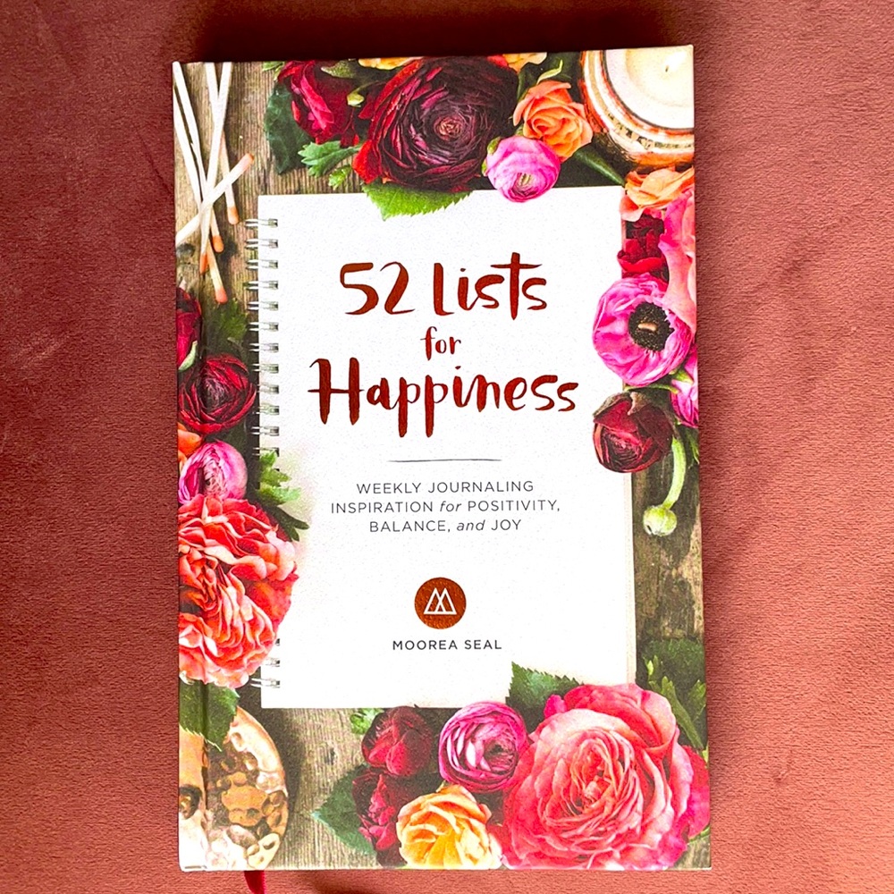 🤎 New 52 Lists for Happiness Weekly Journal by Moorea Seal Urban Outfitters